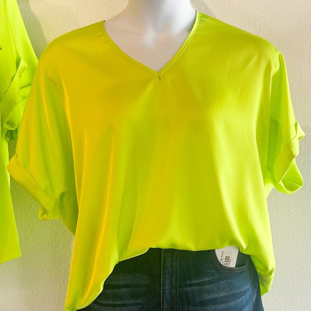 She + Sky | Neon Blouse